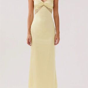 Pepper Mayo Satin Maxi dress